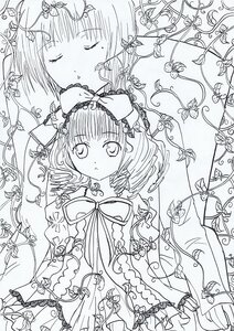 Rating: Safe Score: 0 Tags: bangs closed_eyes dress hinaichigo image kashiwaba_tomoe monochrome ribbon solo User: admin