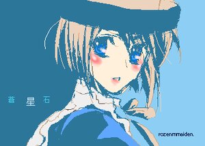 Rating: Safe Score: 0 Tags: 1girl artist_name blue_background blue_eyes blue_theme blush bow looking_at_viewer short_hair simple_background solo User: admin