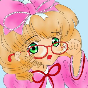 Rating: Safe Score: 0 Tags: 1girl adjusting_eyewear bespectacled blonde_hair blue_background bow drill_hair frills glasses green_eyes hair_bow hina_ichigo hinaichigo image looking_at_viewer open_mouth pink-framed_eyewear pink_bow red-framed_eyewear ribbon short_hair simple_background solo User: admin