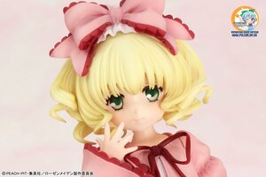 Rating: Safe Score: 0 Tags: 1girl artist_name auto_tagged blonde_hair bow doll dress fake_screenshot frills green_eyes hair_bow hina_ichigo hinaichigo looking_at_viewer pink_bow ribbon short_hair smile solo striped upper_body watermark web_address User: admin