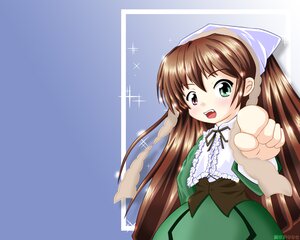 Rating: Safe Score: 0 Tags: 1girl artist_name auto_tagged brown_hair chibi dress green_dress green_eyes head_scarf heterochromia image long_hair looking_at_viewer minazuki_nanase_(fluorite) open_mouth pointing pointing_at_viewer ribbon rozen_maiden signature solo suiseiseki very_long_hair User: admin