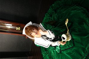 Rating: Safe Score: 0 Tags: 1girl brown_hair bug butterfly dress green_dress green_eyes holding insect sitting solo suiseiseki User: admin