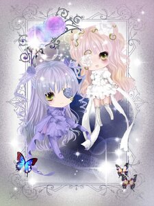 Rating: Safe Score: 0 Tags: 3girls barasuishou blue_butterfly bug butterfly chibi dress eyepatch flower green_eyes image insect kirakishou long_hair multiple_girls pair pink_hair rose thigh_boots thighhighs very_long_hair white_dress yellow_eyes User: admin