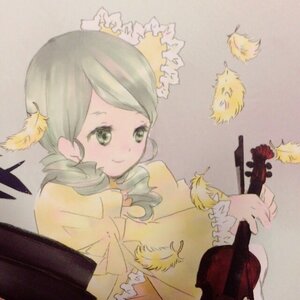 Rating: Safe Score: 0 Tags: 1girl animal_ears auto_tagged bird blonde_hair electric_guitar frills green_eyes guitar image instrument kanaria kasodani_kyouko short_hair smile solo violin User: admin