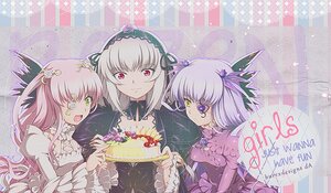 Rating: Safe Score: 0 Tags: 3girls detached_collar dress flower food frilled_sleeves frills green_eyes hairband holding image lolita_hairband long_hair long_sleeves looking_at_viewer multiple multiple_girls open_mouth pink_eyes pink_hair rose silver_hair smile suigintou tagme yellow_eyes User: admin