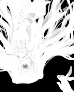 Rating: Safe Score: 0 Tags: 1girl bangs blurry cowboy_shot depth_of_field dress eyepatch frilled_dress frills greyscale image kirakishou long_hair long_sleeves looking_at_viewer monochrome simple_background solo spot_color very_long_hair User: admin