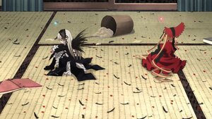 Rating: Safe Score: 0 Tags: 2boys battle bird black_hair crow feathers image katana long_hair multiple_boys pair petals shinku suigintou sword weapon User: admin