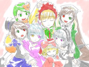 Rating: Safe Score: 0 Tags: 6+girls ^_^ blonde_hair blue_dress bonnet bow brown_hair closed_eyes dress green_dress green_eyes green_hair hat head_scarf heterochromia hina_ichigo image kanaria long_hair long_sleeves looking_at_viewer multiple multiple_girls open_mouth pink_bow red_dress shinku short_hair siblings silver_hair sisters smile souseiseki suigintou suiseiseki tagme top_hat twins very_long_hair wings User: admin