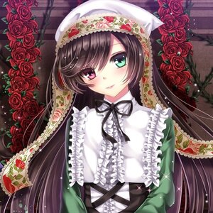 Rating: Safe Score: 0 Tags: 1girl black_hair blush camellia flower frills green_eyes hat heterochromia image lolita_fashion long_hair pink_flower pink_rose plant purple_rose red_eyes red_flower red_rose ribbon rose rose_petals solo sparkle suiseiseki thorns very_long_hair vines yellow_rose User: admin
