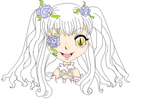 Rating: Safe Score: 0 Tags: 1girl blue_flower blue_rose bridal_veil bride dress eyepatch flower hair_ornament image kirakishou long_hair rose solo thorns veil wedding_dress white_background yellow_eyes User: admin