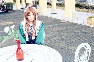 Rating: Safe Score: 0 Tags: 1girl brown_hair bug butterfly dress flower green_dress insect lips long_hair photo sitting solo suiseiseki User: admin