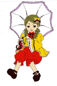 Rating: Safe Score: 0 Tags: 1girl bloomers bow drill_hair frills full_body green_eyes green_hair hair_ornament holding holding_umbrella image kanaria long_sleeves open_mouth parasol puffy_pants rain red_umbrella shared_umbrella solo transparent transparent_umbrella twin_drills umbrella underwear white_background User: admin