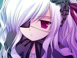 Rating: Safe Score: 0 Tags: 1girl bangs black_ribbon close-up closed_mouth dress eyepatch frills frown hairband image lolita_fashion lolita_hairband long_hair looking_at_viewer ribbon silver_hair solo suigintou User: admin