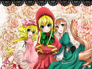 Rating: Safe Score: 0 Tags: 3girls blonde_hair bloomers blue_eyes bow brown_hair dress drill_hair flower frills hat heterochromia hina_ichigo image long_hair long_sleeves looking_at_viewer multiple multiple_girls open_mouth pink_bow red_eyes rose shinku siblings sisters smile suiseiseki tagme underwear very_long_hair User: admin