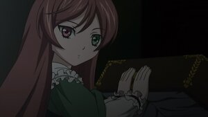 Rating: Safe Score: 0 Tags: 1girl brown_hair dark dress frills green_dress green_eyes heterochromia image long_hair long_sleeves looking_at_viewer red_eyes solo suiseiseki User: admin