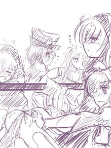 Rating: Explicit Score: 0 Tags: 2girls animal_ears blush cat_ears image monochrome multiple multiple_girls sketch tagme tail underwear yuri User: admin