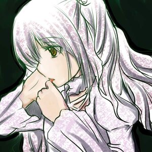 Rating: Safe Score: 0 Tags: 1girl image kirakishou long_hair long_sleeves solo tongue upper_body yellow_eyes User: admin