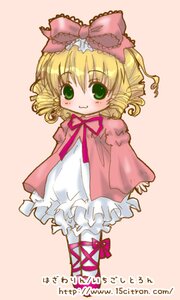 Rating: Safe Score: 0 Tags: 1girl blonde_hair bloomers blush bow chibi dress drill_hair frills full_body green_eyes hair_bow hina_ichigo hinaichigo image long_sleeves looking_at_viewer pink_bow pink_dress pink_footwear ribbon solo standing white_bloomers User: admin