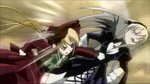 Rating: Safe Score: 0 Tags: 2girls black_dress blonde_hair dress image long_hair long_sleeves looking_afar looking_at_viewer multiple_girls outdoors pair shinku standing suigintou twintails wings User: admin