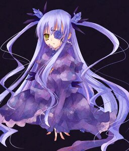 Rating: Safe Score: 0 Tags: 1girl barasuishou black_background boots bow dress expressionless eyepatch flower frills image lolita_fashion long_hair long_sleeves looking_at_viewer purple_dress purple_hair ribbon rose rozen_maiden simple_background sitting solo suzushiro_kurumi two_side_up very_long_hair wavy_hair yellow_eyes User: admin