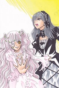 Rating: Safe Score: 0 Tags: 2girls black_dress dress eyepatch flower frills hair_flower image kirakishou lolita_fashion long_hair long_sleeves marker_(medium) multiple_girls pair pink_hair purple_eyes rose silver_hair suigintou traditional_media yellow_eyes User: admin