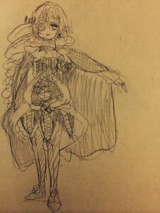 Rating: Safe Score: 0 Tags: 1girl image kirakishou monochrome short_hair sketch smile solo traditional_media User: admin