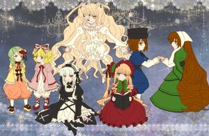 Rating: Safe Score: 0 Tags: 6+girls blonde_hair blue_eyes bonnet book bow brown_hair dress flower green_dress green_eyes green_hair hands_clasped hat head_scarf hina_ichigo holding_hands hood image interlocked_fingers kanaria long_hair long_sleeves multiple multiple_girls pink_bow shinku short_hair siblings sisters smile souseiseki suigintou suiseiseki tagme twintails very_long_hair User: admin
