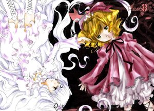Rating: Safe Score: 0 Tags: 2girls blonde_hair blunt_bangs bow dress flower frilled_dress frills hina_ichigo hinaichigo image kirakishou long_hair long_sleeves multiple_girls pair ribbon rotational_symmetry silver_hair upside-down very_long_hair white_dress yellow_eyes User: admin