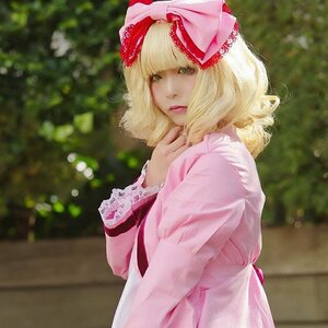 Rating: Safe Score: 0 Tags: 1girl bangs blonde_hair blurry blurry_background bow day depth_of_field dress hair_bow hinaichigo lips long_sleeves looking_at_viewer outdoors realistic short_hair solo upper_body User: admin