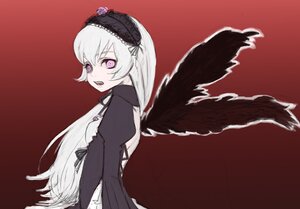 Rating: Safe Score: 0 Tags: 1girl auto_tagged bad_id bad_pixiv_id black_wings dress flower frills hairband image juliet_sleeves lolita_hairband long_hair long_sleeves looking_at_viewer mksm open_mouth pale_skin pink_eyes pink_hair puffy_sleeves purple_eyes purple_flower purple_rose red_background rose rozen_maiden simple_background solo suigintou very_long_hair white_hair wings User: admin