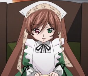Rating: Safe Score: 0 Tags: 1girl blurry blurry_background blurry_foreground brown_hair depth_of_field dress frills green_eyes heterochromia image long_hair long_sleeves looking_at_viewer red_eyes solo suiseiseki upper_body User: admin