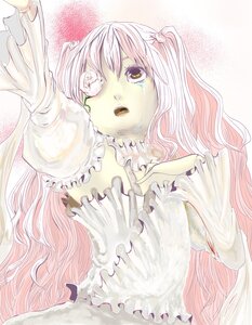 Rating: Safe Score: 0 Tags: 1girl dress frills hatsune_miku image kirakishou long_hair open_mouth pink_hair solo tears very_long_hair white_dress User: admin