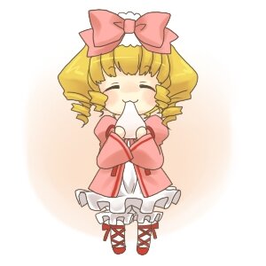 Rating: Safe Score: 0 Tags: 1girl blonde_hair blush bow chibi closed_eyes dress drill_hair eating frills hair_bow hina_ichigo hinaichigo image long_sleeves pink_bow smile solo User: admin