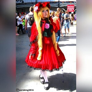 Rating: Safe Score: 0 Tags: blonde_hair dress gloves hat long_hair looking_at_viewer multiple_boys multiple_girls photo shinku solo standing white_legwear User: admin