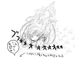 Rating: Safe Score: 0 Tags: 1girl greyscale hair_ribbon image long_hair monochrome ribbon sketch solo suiseiseki teeth User: admin
