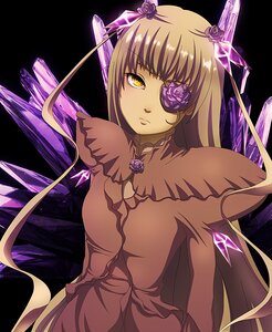 Rating: Safe Score: 0 Tags: 1girl barasuishou dress eyepatch flower hair_flower hair_ornament image long_hair pink_flower pink_rose purple_flower purple_rose rose solo thorns transparent_background very_long_hair wings yellow_eyes User: admin