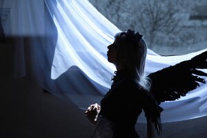 Rating: Safe Score: 0 Tags: 1boy curtains holding indoors solo standing suigintou window wings User: admin