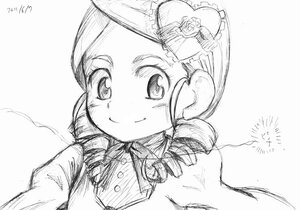Rating: Safe Score: 0 Tags: 1girl blush drill_hair flower greyscale hair_flower hair_ornament hat image kanaria long_sleeves monochrome ringlets rose smile solo striped twin_drills upper_body User: admin