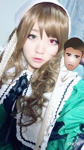 Rating: Safe Score: 0 Tags: 2girls artist_name brown_hair frills green_eyes heterochromia lips lipstick long_hair looking_at_viewer makeup multiple_girls red_eyes solo suiseiseki User: admin