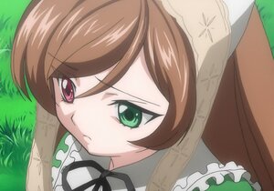 Rating: Safe Score: 0 Tags: 1girl brown_hair dress frills grass green_eyes hat head_scarf image ribbon solo souseiseki suiseiseki User: admin