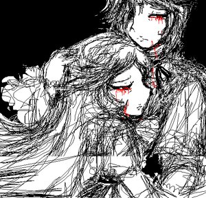 Rating: Safe Score: 0 Tags: 1girl blood greyscale image kazami_yuuka long_hair monochrome pair smile solo souseiseki spot_color suiseiseki User: admin