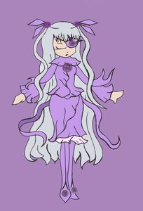 Rating: Safe Score: 0 Tags: 1girl auto_tagged barasuishou dress eyepatch flower frills full_body image long_hair long_sleeves purple_background purple_dress purple_eyes purple_flower purple_rose purple_theme ribbon rose simple_background solo standing striped striped_legwear suigintou vertical_stripes very_long_hair User: admin
