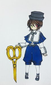 Rating: Safe Score: 0 Tags: 1girl brown_hair capelet full_body green_eyes hat heterochromia image long_sleeves looking_at_viewer m1umr pantyhose red_eyes short_hair solo souseiseki standing top_hat white_legwear User: admin