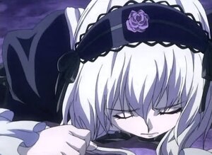 Rating: Safe Score: 0 Tags: 1girl dress flower frills image long_hair purple_rose rose solo suigintou User: admin