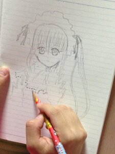 Rating: Safe Score: 0 Tags: 1girl dress frills image long_hair long_sleeves looking_at_viewer photo shinku smile solo suigintou traditional_media upper_body User: admin