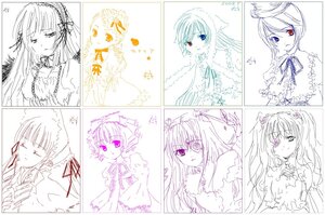 Rating: Safe Score: 0 Tags: dress frills hair_ornament hairband hat heterochromia image long_hair looking_at_viewer monochrome multiple multiple_girls ribbon short_hair smile souseiseki suigintou suiseiseki tagme User: admin