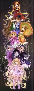 Rating: Safe Score: 0 Tags: animal_ears blonde_hair blue_eyes bow brown_hair closed_eyes dress elbow_gloves flower fox_tail hat holding_umbrella image long_hair long_sleeves multiple multiple_girls parasol short_hair silver_hair smile tagme tail umbrella very_long_hair yakumo_ran User: admin