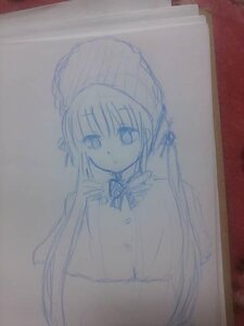 Rating: Safe Score: 0 Tags: 1girl bow closed_mouth hat image long_hair long_sleeves looking_at_viewer photo shinku solo traditional_media User: admin