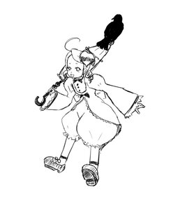 Rating: Safe Score: 0 Tags: 1girl :d ahoge bloomers dress frills full_body greyscale image kanaria long_sleeves monochrome open_mouth puffy_pants simple_background solo standing white_background wide_sleeves User: admin