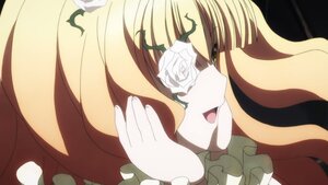 Rating: Safe Score: 0 Tags: 1girl blonde_hair face flower frills gloves hands image kirakishou long_hair rose solo white_flower white_rose User: admin